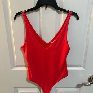 Leith bodysuit medium bright pink worn once